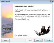 Presto Transfer IE screenshot